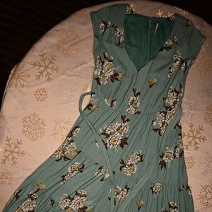 Free People Maxi Wrap Dress, Floral Print